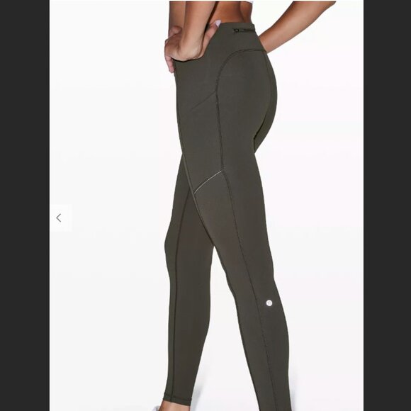 Lululemon Speed Up Tight 28” Legging Dark Olive Women Size 6 - Picture 1 of 7